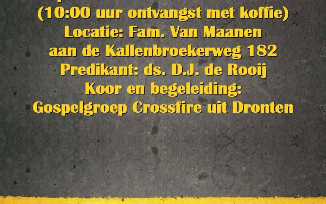 Openluchtdienst 30 juni