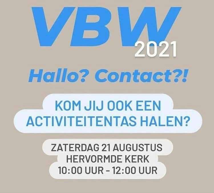 Afhalen activiteitentas VBW